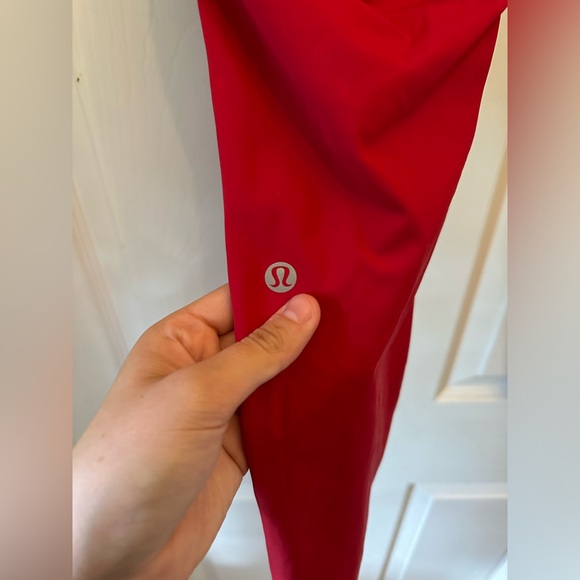 Lululemon Fast & Free 7/8 Tight II *Non-Reflective Nulux Dark Red size 18 - Picture 9 of 12